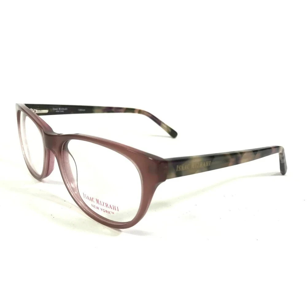 Isaac Mizrahi Eyeglasses Frames IM30034 Clear Purple Tortoise Cat Eye 52-16-135